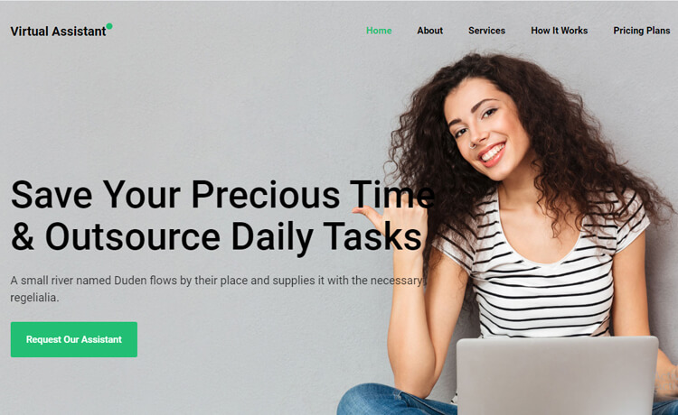 VirtualAssistant - Free Bootstrap 4 HTML5 Agency Website Template