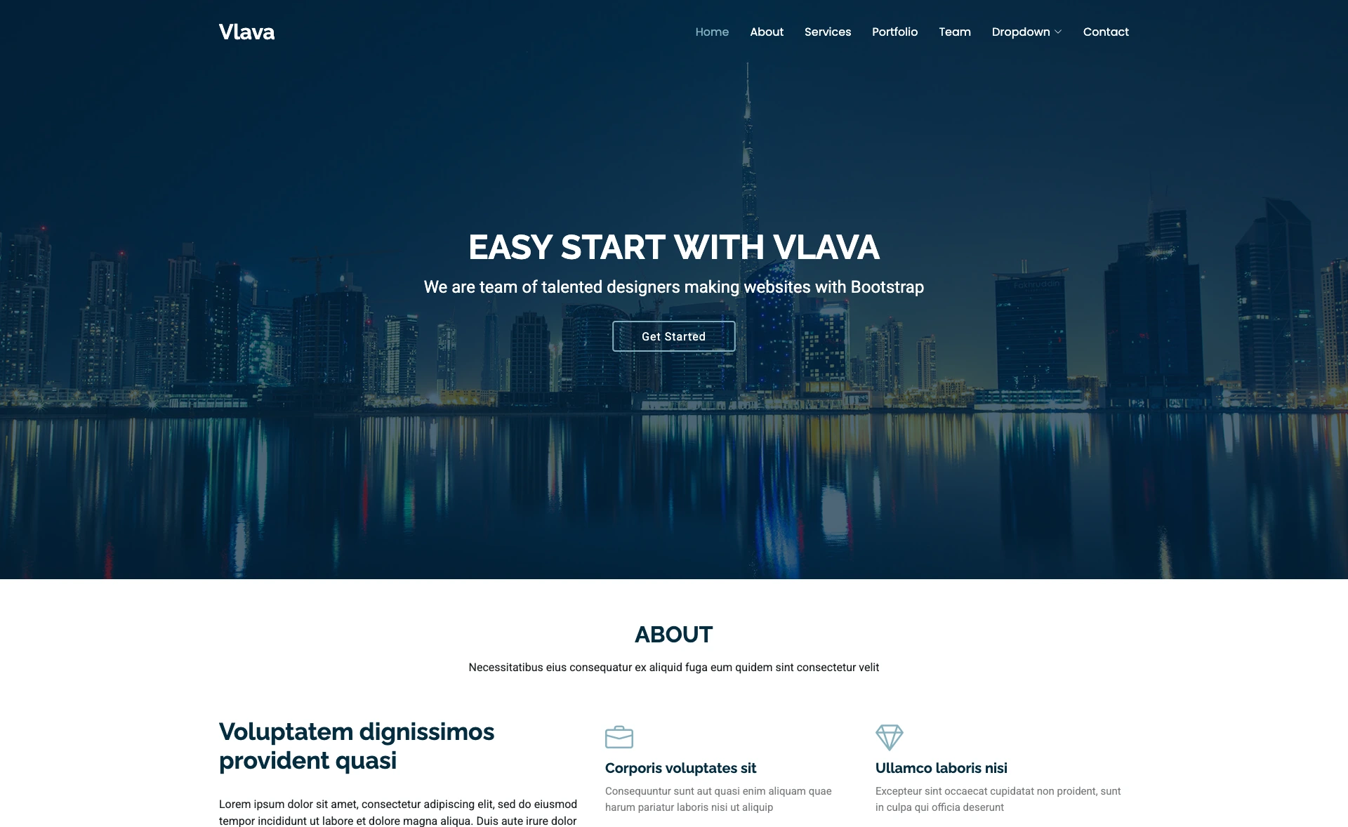 Vlava - Free Bootstrap 5 One-Page Agency Website Template