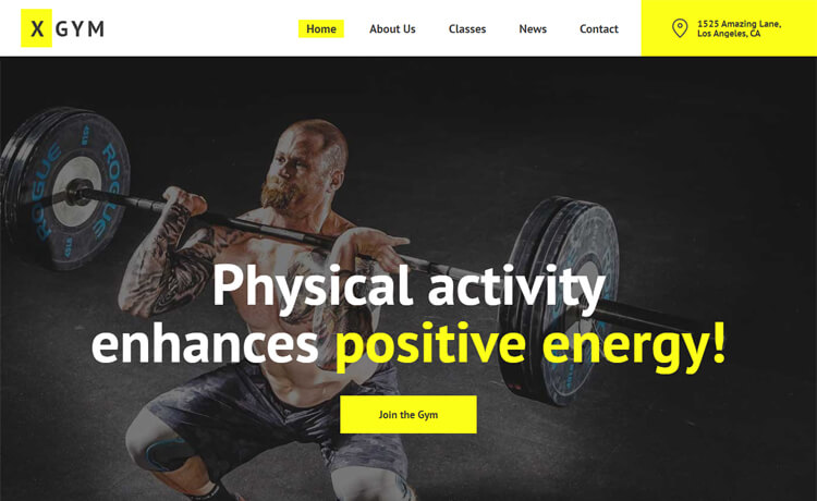 XGym - Free Bootstrap 4 HTML5 Gym Website Template